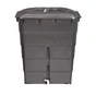 Récupérateur d'eau mural rectangulaire + robinet, GARANTIA, 300 litres, gris