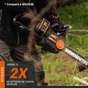 Tronconneuse sur batterie WORX 20 V, guide de 40 cm sans batterie