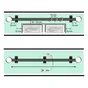 Lot de 2 embouts Atelier, chêne clair mat, Diam.28 mm