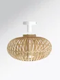 Plafonnier SDB Manille, nature, 1xE27 bambou D.38 cm, LUSSIOL