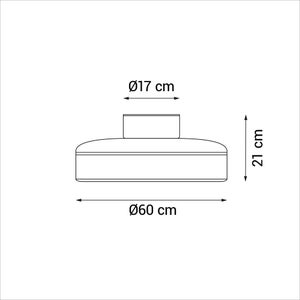 Ventilateur de plafond cambil led blanc d60 sulion
