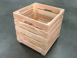 Caisse en pin brut Creabox, 35 x 35 x 35 cm