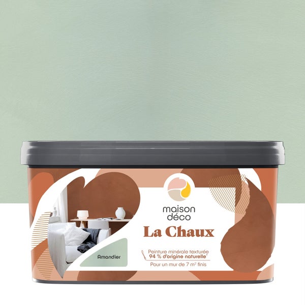 Peinture a effet, La chaux MAISON DECO, amandier, extramat, 2.5 l