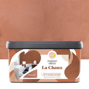 Peinture a effet, La chaux MAISON DECO, terracota, extramat, 2.5 l