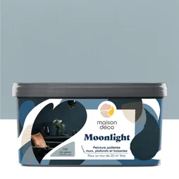 Peinture pailletée à effet Moonlight pour mur / plafonds / boiserie, MAISON DECO, 2 L ciel glacé