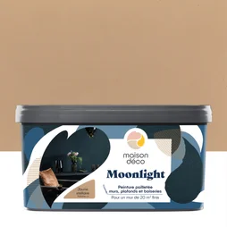 Peinture pailletée à effet Moonlight pour mur / plafonds / boiserie, MAISON DECO, 2 L jaune stellaire