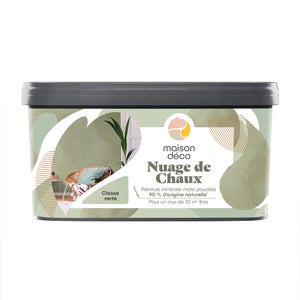 Peinture à effet, Nuage de chaux MAISON DECO, classe verte, mat, 2 l