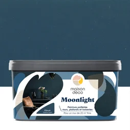 Peinture pailletée à effet Moonlight pour mur / plafonds / boiserie, MAISON DECO, 2 L minuit