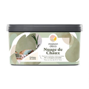 Peinture a effet, Nuage de chaux MAISON DECO, chat. sabl, extramat, 2 l