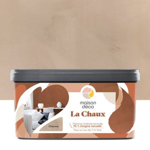 Peinture a effet, La chaux MAISON DECO, chanvre, extramat, 2.5 l