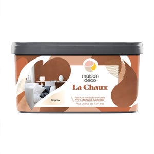 Peinture a effet, La chaux MAISON DECO, raphia, extramat, 2.5 l