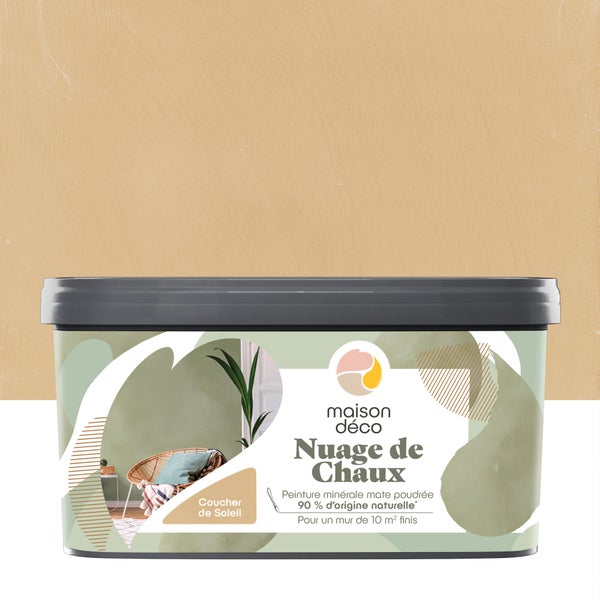 Peinture a effet, Nuage de chaux MAISON DECO, soleil, extramat, 2 l