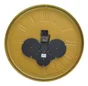 Horloge en métal avec mécanisme, diam.60 cm, doré