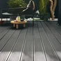 Lame de terrasse nina 2400x143x22mm composite anthracite