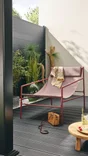 Lame de terrasse nina 2400x143x22mm composite anthracite