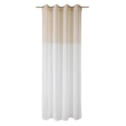 Voilage tamisant RIVEKA naturel blanc beige, 140 x 280 cm