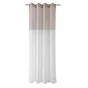 Voilage tamisant RIVEKA blanc/gris 140 x 280 cm