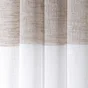 Voilage tamisant RIVEKA blanc/gris 140 x 280 cm