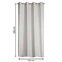 Rideau Liham, beige l.140 x H.280 cm INSPIRE
