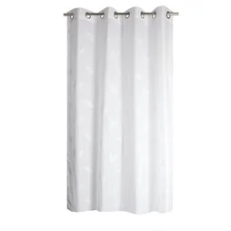 Voilage Opheline, blanc l.140 x H.280 cm INSPIRE