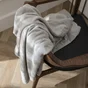 Plaid Kieran , gris l.130 x L.170 cm