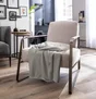 Plaid Kieran , gris l.130 x L.170 cm