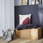 Plaid Kieran , gris l.130 x L.170 cm