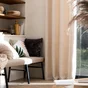 Rideau tamisant, INSPIRE Tricot, l.140 x H.250 cm,  coton beige