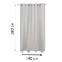 Rideau lidia trench 6 140 x 280 cm beige