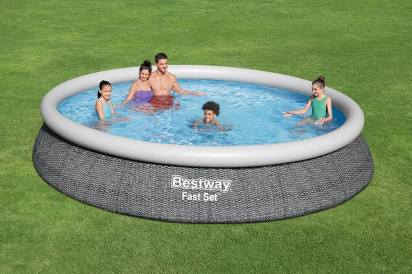 Piscine hors-sol Fast Set avec pompe, L.457 x H.84 cm, rondE