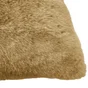 Coussin Swanny, imitation fourrure, jaune l.45 x L.45 cm INSPIRE