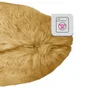 Coussin Swanny, imitation fourrure, jaune l.45 x L.45 cm INSPIRE