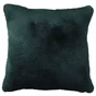 Coussin Swanny imitation fourrure, vert émeraude Emerald, 45 x 45 cm INSPIRE