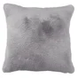 Coussin Swanny, imitation fourrure, gris l.45 x H.45 cm INSPIRE