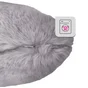 Coussin Swanny, imitation fourrure, gris l.45 x H.45 cm INSPIRE
