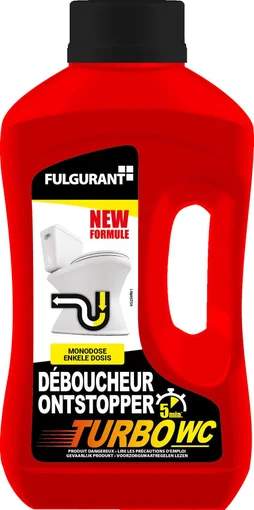 Déboucheur turbo pour canalisation de WC industriel, 0.5L, BEVIL