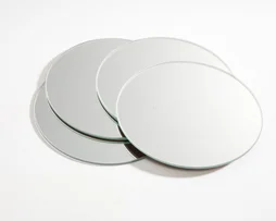 Set de 4 miroirs ronds diamètre 15cm