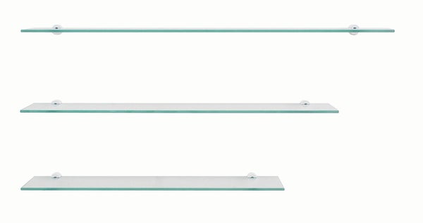 Tablette verre clair, 50 x 12 cm