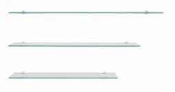 Tablette verre clair, 50 x 12 cm