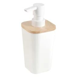 Distributeur de savon plastique, SENSEA, blanc