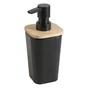 Distributeur de savon plastique, SENSEA, noir