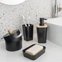Distributeur de savon plastique, SENSEA, noir