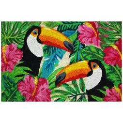Tapis coloris assortis rectangulaire, l.40 x L.60 cm Toucans