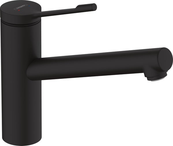 Mitigeur de cuisine noir HANSGROHE Zesis lean