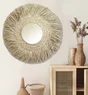 Miroir rond Tanah naturel diam.110 cm