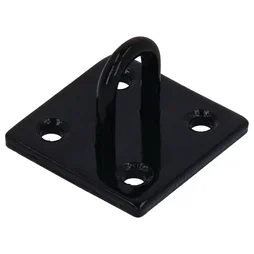 Platine à œil  acier noir diamètre 5mm 50x50mm, STANDERS