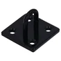 Platine à œil  acier noir diamètre 5mm 50x50mm, STANDERS