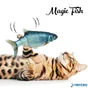 Jouet Chat Rechargeable Usb Avec Herbe A Chat Lavable Magic Fish