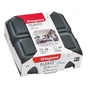Lot de 1 interrupteur VV et 3 prises avec terre complet, LEGRAND Plexo, anth