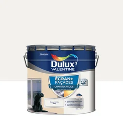Peinture extérieure façade Ecran+ DULUX VALENTINE blanc bw mat 10l